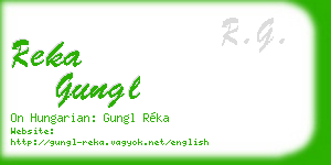 reka gungl business card